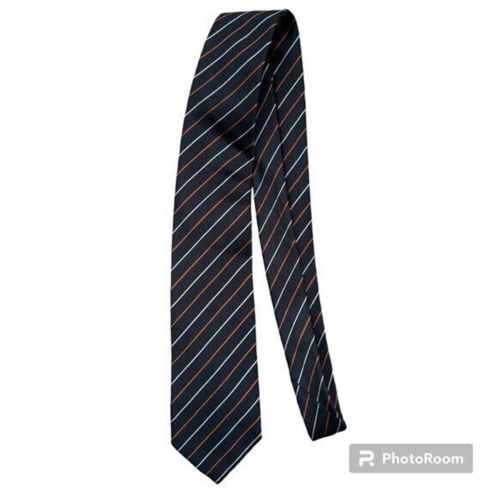 Boss Hugo Boss Blue w/ Stripes Silk Necktie